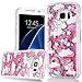 Produktbild WE LOVE CASE Samsung S7 Hülle Einhorn Galaxy S7 Hülle Glitzer Unicorn Samsung Galaxy S7 Handyhülle Flüssig Liquid Hardcase Schönen Klar Hart Plastik Tasche Kristall Handytasche Bling Treibsand Glanz Sparkle Funkeln Stern Kreativ Protective Cover Handy Tasche Schutzhülle Shiny Schale für Samsung Galaxy S7 - Rosa