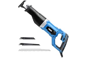 VFDZ Fleischersäge Knochensäge Metzger Elektrisch für Kommerzielle Haushalt, Edelstahl Elektrische Fleisch-Säbelsägen Variable Geschwindigkeit (Blau, 1300W)