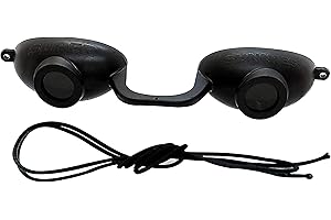 Super Sunnies EVO FLEX Sunnies Flexible Tanning Bed Goggles Eye Protección UV Black Glasses... by