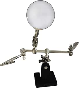 Dritte Hand Mit Lupe & LED-Beleuchtung - Verstellbare Löt- Und Reparaturhilfe Mit USB-Anschluss