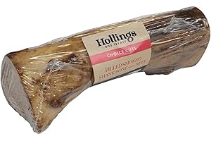 Hollings Filled Smoked Shank Bone Dog Chew, Delicious, Air Dried Long Lasting Bone for Adult Dogs, Made with 100% Natural Ingredients (1 Count)
