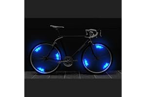 HULG Bike LED Roue Lumières, Lampe à LED Étanche à Néon à Pneus avec 3 Modes Clignotants Spoke Light Rayons De Roue Vélo pour VTT VTC Bicyclette Adultes Et Enfants - Lot De 6
