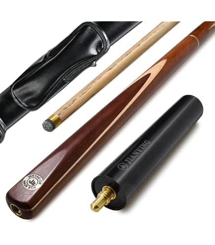 Queue De Billard Snooker En Fibre De Carbone 145cm - Pointe 10mm, 2 Pièces, Noir - Accessoires Inclus
