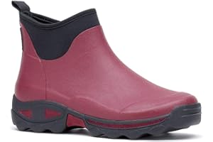 Rouchette Damskie kalosze krótkie, antypoślizgowe buty przeciwdeszczowe, buty ogrodowe, wodoszczelne, krótkie kozaki