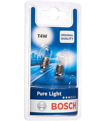 2 Ampoules Moto Scooter T4W T8.5 12V 4W BA9S