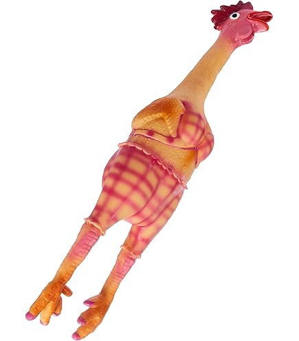 Giocattolo Per Cani - Gallina In Lattice Con Squeaker | Lunghezza 23 Cm | Divertimento E Intrattenimento Per Animali - Foto 2