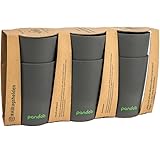 pandoo Bambus Trinkbecher 6er-Set - BPA-frei & lebensmittelecht - Picknick & Camping Geschirr