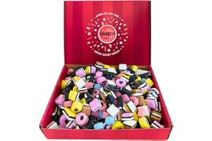 Sweetie Tooth Premium Liquorice Allsorts 1kg Hamper Gift Box - Liquorice Allsorts Sweets for Christmas, Valentines, Birthday, Easter, Kids, Thank You, Fathers Day, Congratulations