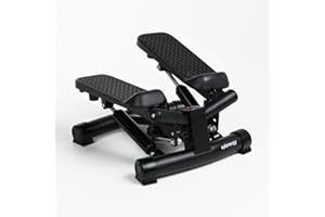 PLENERGY Stepper for Home with Power Ropes 120 kg, Twist Mini Stepper with Adjustable Pedal Height and Hydraulic Cylinders, Stair Step Device for Full Body Training with Resistance Bands, Model Z2