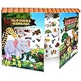 Hello Friend Create Your Own Animal World Book With 10 Colouring Sheets, 10 Panorama Sheets And 10 Sticker Sheets, 5+ yrs old