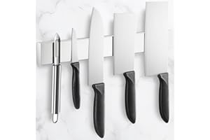Rieeyrslza Portacoltello Magnetico 40CM Portacoltelli da Cucina Magnetico 16 Inch Acciaio Inossidabile Barra Magnetica per Coltelli per Coltelli, Utensili, Chiavi, Lattine di Spezie