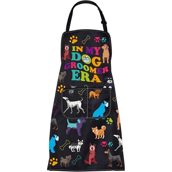 CMNIM Hundepflege Schürze Wasserdicht - Hundefriseur Schürze Mit Taschen Für Grooming