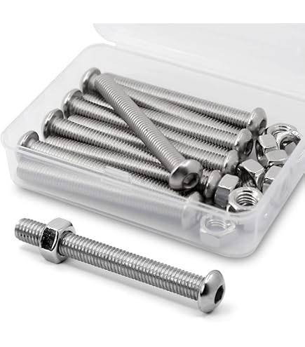 Bulloni Testa Bombata Esagonale M10x1.5 – Acciaio Inox A2-70, ISO7380, 304