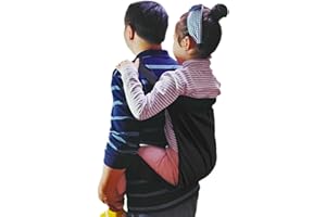 JEESHAN Sac de transport noir pour enfants - Sac de transport pour enfants - Courts voyages - Sac à dos de randonnée - Sangle de levage pour enfant - Pour transfert au lit