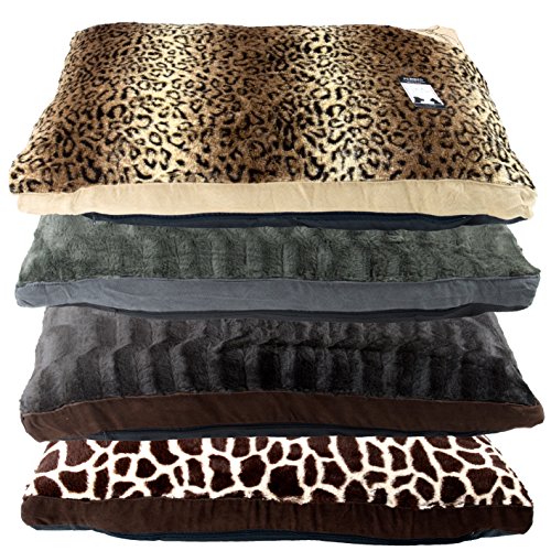 Hometex-Fur-Dog-Bed-with-Removable-Cover