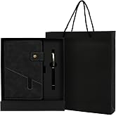 CRITIVE-SHOP A5 Leather Notebook Gift Set, Adult Journal with Pencil and Case, Bullet Journal Book, Adult Travel Journal, Per