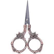 Tbest Ciseaux Fantaisie Ciseaux Papillon Vintage Style Européen Bronze En Acier Inoxydable