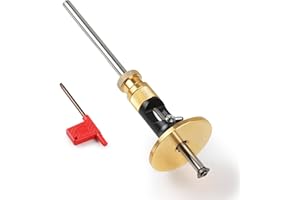 LALAGO Trusquin de Traçage avec Fonction de Micro Réglage, Marquage de Menuisiers Lecture Métrique de 12cm, Calibre de Scribe à Bois Outils à Tracer Jauge en Métal pour la Mesure de Profondeur