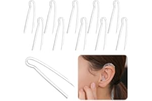 FANTASYON 10pcs Hearing Aid Tubes, Lightweight Sturdy Hearing Aid Tubes NHS Suitable for Most Hearing Aids Tubes, Flexible Hearing Aid Tubing Replacement Transmitting Clear Sound(3.1 * 2.0mm)