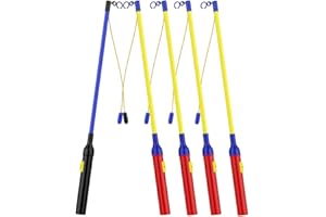 GeeRic 5 x Laternenstab mit LED, LED Elektronischer Laternenstab für Kinderpartys, Kindergarten, Kostümpartys, Halloween, Weihnachten und Mehr