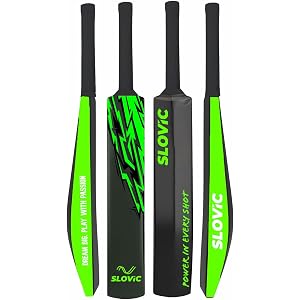 Slovic Cricket Bat [90 x 10.5 CM] | Full Size Tennis Bat for Cricket | Cricket Bat-Ball for All (Above 14 Years) | Plastic Bat for Indoor Tournament | Lightweight Fiber Bats for Cricket kit
