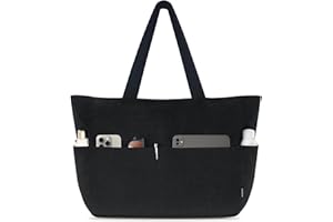 HOMESPON Handtasche Damen Tote Bag Shopper Groß Umhängetasche Cord Crossbody Beuteltasche Schultertasche Stoffbeutel für Einkaufen Schule Arbeit Reisen