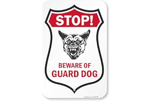 SmartSign "Stop - Beware of Guard Dog" skylt