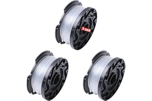 A6481 A6485 Spool Line Compatible with Black Decker Reflex Strimmer ST5530-GB GLC3630L20-GB STC1820PC-GB BESTA530-GB BESTA525-GB by Poweka - Pack of 3