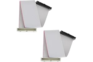 YINETTECH 2 Pezzi 34 Pin Cavo Di Prolunga IDC Prolunga IDC Connettore Maschio A Femmina Cavo Di Prolunga IDC Passo 2,54 Mm Doppia Cavo A Nastro Piatto