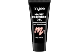 Mylee Gel Extension d'Ongles – Tenue Longue Durée, Look Naturel, Débutants et Professionnels, Gel Construction Épaississant Ongles Acryliques, Nail Art - Tube 60g (Ballerina)