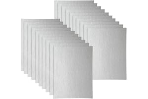 WuYan 20 Stück Wellenleiter-Abdeckungen, universelle Glimmerfolie für Mikrowelle, zuschneidbar, 150 x 120 mm