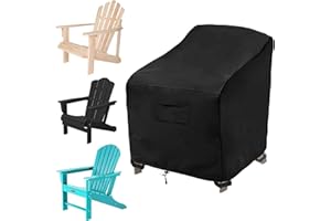 MRWiZMS Housse Chaise Jardin, Housse de Protection pour Chaise, Housse Fauteuil Jardin Exterieur, Protecteur de Chaise en Tissu Oxford 420d, Imperméable, Coupe-Vent, Résistant au Froid