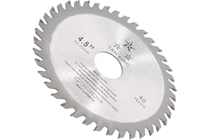 JTWEB 115mm Carbide Saw Blade 40T Saw Plunge Blade Discs Blade Woodworking Wood Plastic Cutting 4.5inch (1Pack)
