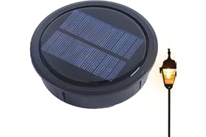 PHASZ Parte superiore di ricambio per luce solare, pannello solare a LED, parte di ricambio per lampadina, accessori per luci solari per esterni, lampade da tavolo fai da te, decorazione da giardino e patio