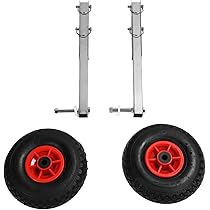 Ruote Di Poppa Pieghevoli Per Gommoni - Coppia In Acciaio Inox, Trasporto Facile, ET200