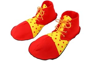 Amosfun Clown Kostüm Schuhe Unisex Clown Schuhe Karneval Clown Kostüm Zubehör für Karneval Halloween Party Kostüme Einheitsgrösse