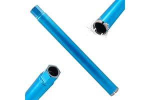 HBKEEN LASERGESCHWEIßT Diamantbohrkrone für Kernbohrkrone 1¼" UNC Nassbohrkrone DM 52mm L 450 mm