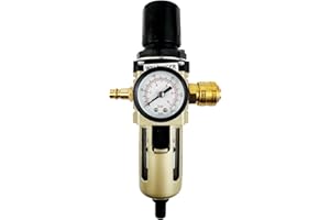 WELDINGER Druckluft-Wartungseinheit 1/4" mit Wasserabscheider + Schnellkupplungen