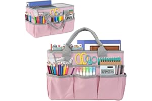 DZOZO Desktop File Folder Tote Storage Organizer Art Craft Storage Bag Foldable Gardening Tool Bag Teacher Office Supplies Storage Tote Bag Art Organizer Storage Craft Tote Bag