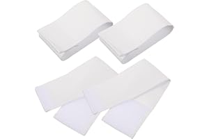 BESPORTBLE 8 pezzi Blanko, braccialetto da calcio, portatile, per bambini, per calcio, calcio, calcio, in nylon, colore bianco, bianco, 31x7cm