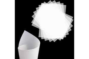 MUZHUPGUZ 50 Blatt Glanzpapier, 130 g/m² Transparentes Papier Tracing Paper A4, weißes Zeichenpapier DIN A4, Glanzpapier A4 zum Zeichnen, Druck von Laternen, Handwerk