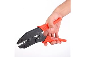 Jeanoko Crimpadora para Conectores Aislado, 10-35mm2 8-2AWG Crimpadora de terminales para terminales de tubo de prensado Grimpadora Cables Electricos para herramienta preaislada para terminales preais