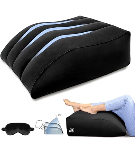Luxtude Opblaasbaar lichaamskussen voor volwassenen en kinderen, reislichaamskussen voor zijslaper, 120 cm lang knuffelkussen voor bed, rond cervicaal