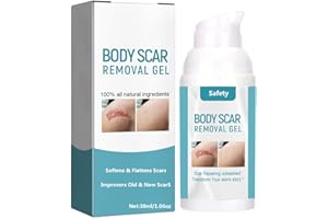 KURUI Advanced Silicone Scar Gel - Scar Cream for Adults & Kids – Reduces The Appearance of Both Old and New Scars from Acne, Stretch Marks, Burns, Injury, Keloid, C-Section, Hypoallergenic Formula