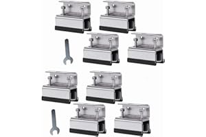 MICPOINTIK Kit de montaje para barras de techo para furgonetas, 8 unidades, para ProMaster, Peugeot Boxer, Citroen Jumper, solución de bricolaje para paneles solares, terrazas y toldos