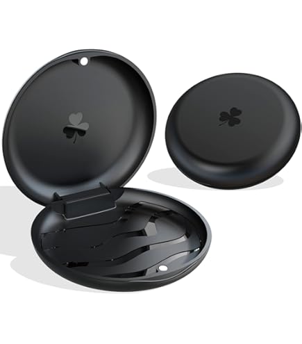 2 Pack Retainer & Orthodontic Mouth Guard Case - Magnetic Closure, Easy To Clean - Blue/Orange - For All Ages | Buy Now With Express International Delivery