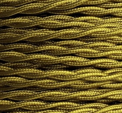 Textilkabel, Stoffkabel, Lampen Kabel Strom, 2-adrig, 2x0,75mm², GWH-Gold