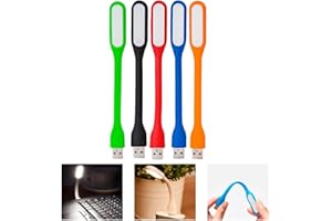 CERIOLL Lampe LED USB Flexible, 5 Pièces, Ordinateur Portable et de Lecture
