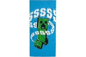Jay Franco Minecraft Handtuch mit Creeper – Fürs Bad, den Strand & Pool – 71 cm x 147 cm