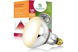 REPTI HOME UVA UVB Wärmelampe Terrarium 125W, E27 Reptilien Wärmelampe UVB Lampe, UV Lampen Terrarium für Schildkröten, Bartagamen, Schlangen, Eidechsen